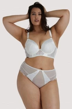 Playful Promises Melina Ivory Highwaist Brief Free Sexy Summer Brief