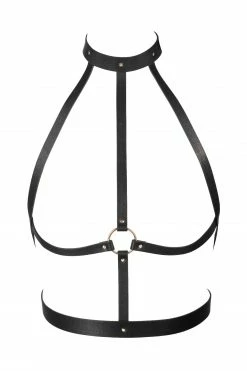 Bijoux Indiscrets New In Maze Black Chest Harness