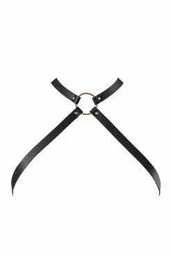 Bijoux Indiscrets New In Maze Black Cross Chest Harness