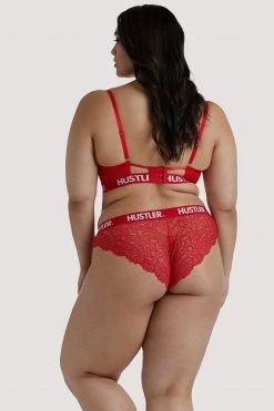 Wholesale ๐งจ Hustler Branded Red Lace Curve Bra โ 8 Hustler Branded Red Lace Curve Bra