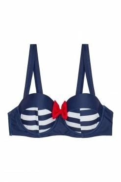 Collectif X Playful Promises Nautical Navy Bikini Top Swimwear