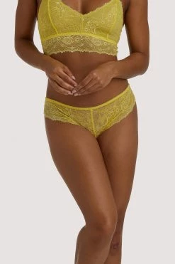 Wolf & Whistle Ariana Yellow Everyday Lace Brief