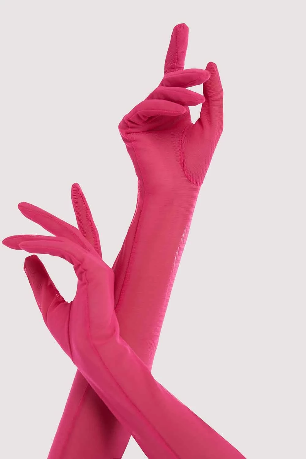 Promo 🌟 Bettie Page Lingerie Hot Pink Gloves Accessories ⌛ 2 Bettie Page Lingerie Hot Pink Gloves Accessories