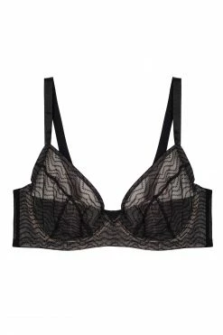 Playful Promises Curve Exclusive Brianna Black Mesh Bra New In Bras
