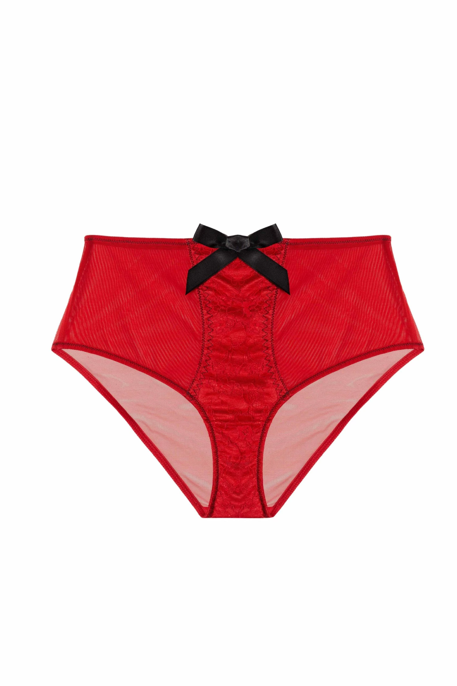 Flash Sale 🛒 Bettie Page Lingerie Elsie Lace High Waisted Brief Red Knickers 😀 6 Bettie Page Lingerie Elsie Lace High Waisted Brief Red Knickers
