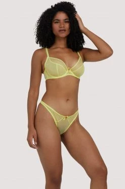 Deja Day Knickers Grace Lemon Yellow Thong