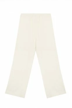 Wolf & Whistle Lounge Ivory Knitted Rib Trousers Wolf & Whistle
