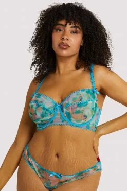 Playful Promises Joey Blue Watercolour Bra