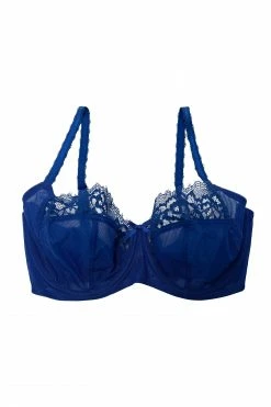 Best Sale 🌟 Deja Day Rosalyn Marine Blue Balcony Bra 😀 9 Deja Day Rosalyn Marine Blue Balcony Bra