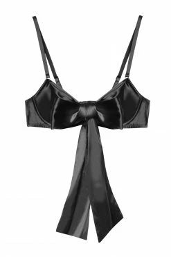 Buy ๐ Kiss Me Deadly Yva Black Bow Front Bra ๐ฏ 19 Kiss Me Deadly Yva Black Bow Front Bra