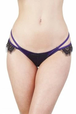 Playful Promises Sheba Purple Lace Brief Outlet