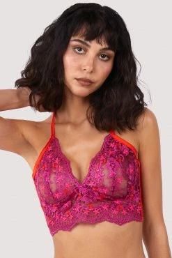 Kilo Brava New In Hot Pink Lace Bralette