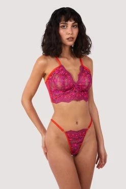 Kilo Brava Hot Pink Lace Thong New In