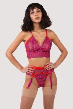New ๐ Kilo Brava New In Hot Pink Lace Bralette ๐ฅ 8 Kilo Brava New In Hot Pink Lace Bralette