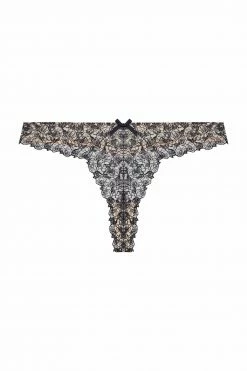 Discount 🤩 Playful Promises Knickers Skull & Roses Embroidery Peach Thong 🧨 17 Playful Promises Knickers Skull & Roses Embroidery Peach Thong