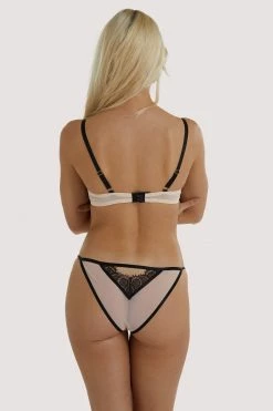 Wolf & Whistle New In Bras Una Cream & Black Cut Out Bra