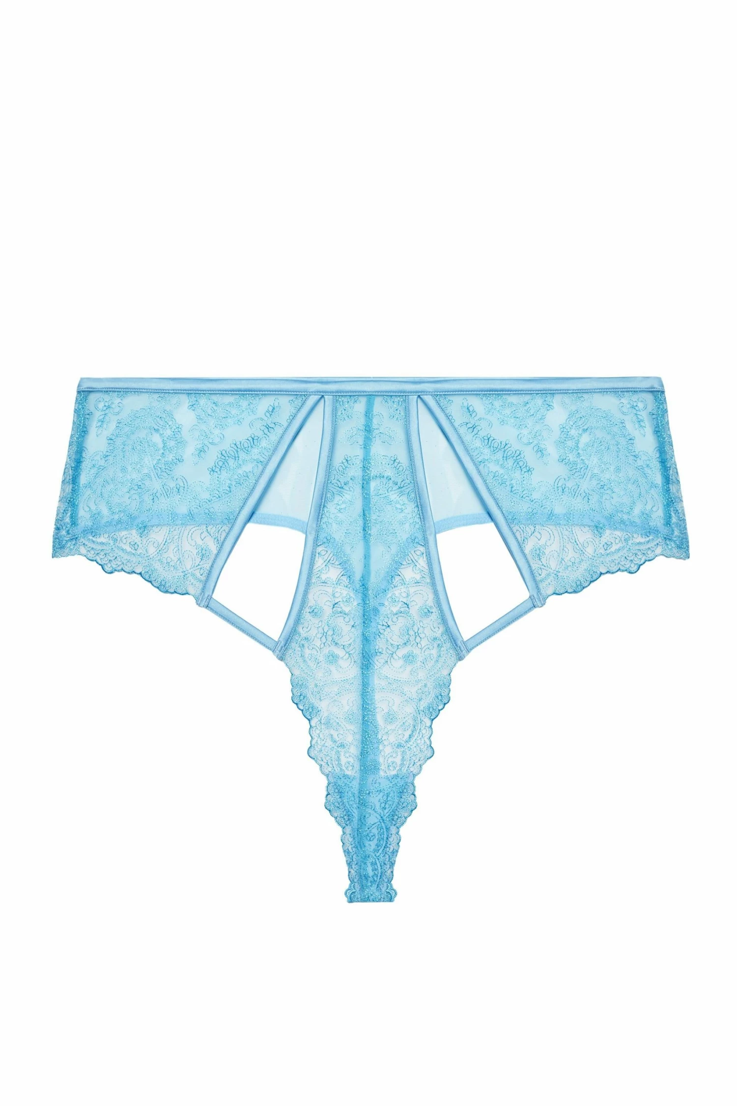 Best Pirce ๐ Playful Promises Curve Exclusive Peyton Blue Embroidery High Waist Thong Knickers ๐ฏ 6 Playful Promises Curve Exclusive Peyton Blue Embroidery High Waist Thong Knickers
