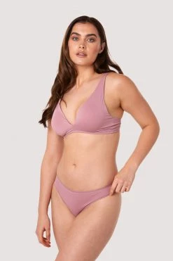 Deja Day New In Second Skin Rose Recycled Triangle Bra