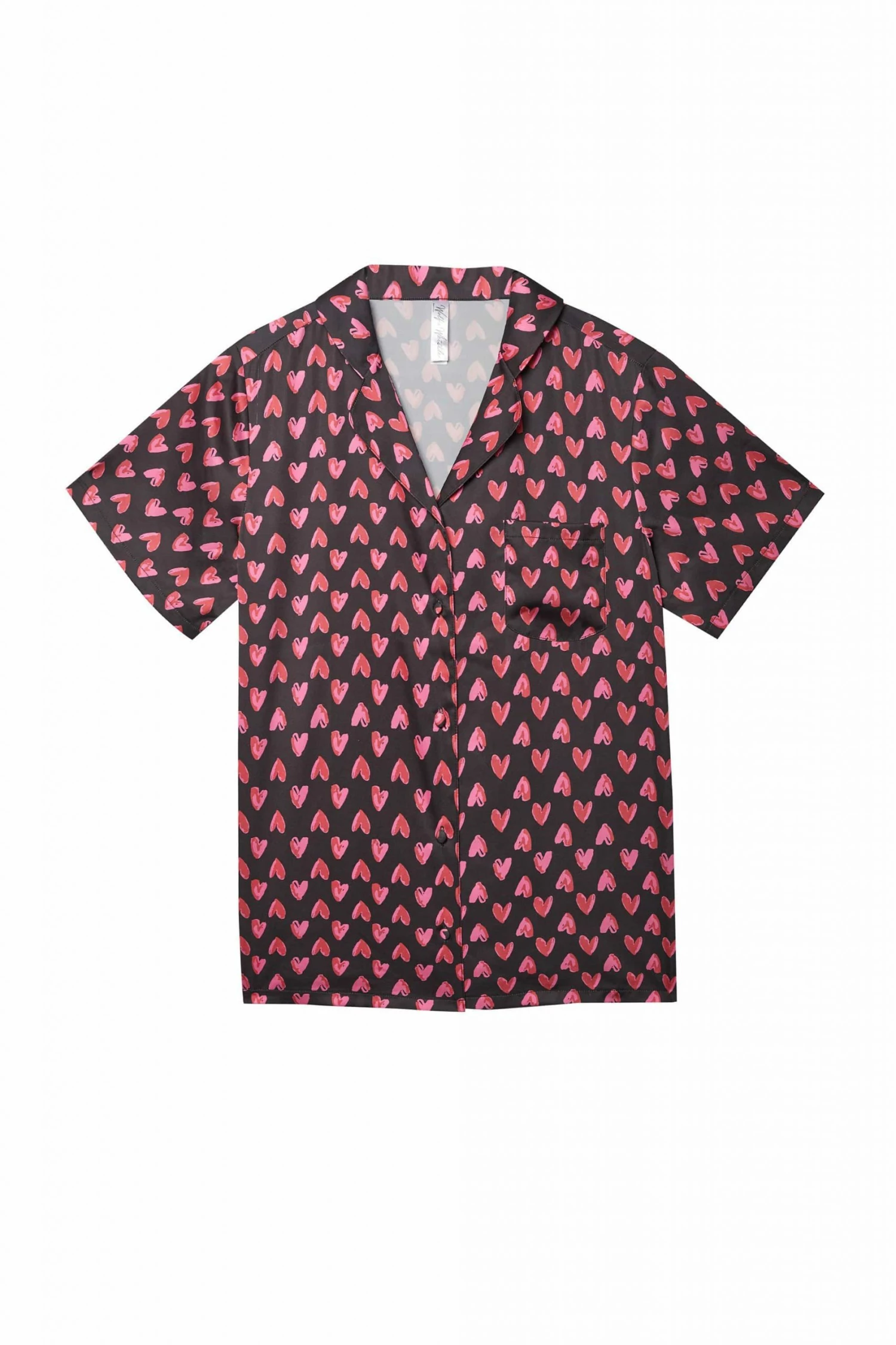 Budget ✨ Wolf & Whistle Heart Print Satin Pyjama Set Nightwear ✔️ 8 Wolf & Whistle Heart Print Satin Pyjama Set Nightwear