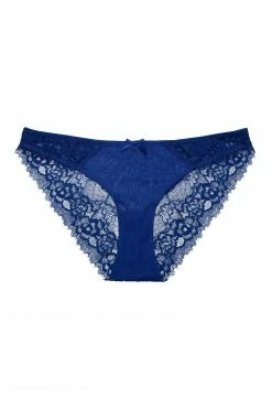 Deja Day Rosalyn Marine Blue Brazilian Brief Knickers