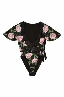 Budget 🤩 Bettie Page Lingerie Swimwear Eco Claudette Roses 🩱 Swimsuit ⭐ 11 Bettie Page Lingerie Swimwear Eco Claudette Roses Swimsuit