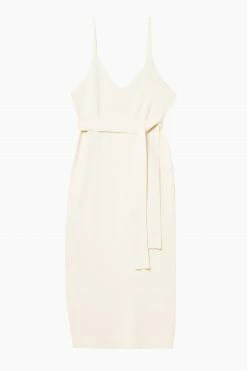 Wolf & Whistle Wolf & Whistle Lounge Ivory Knitted Rib Dress
