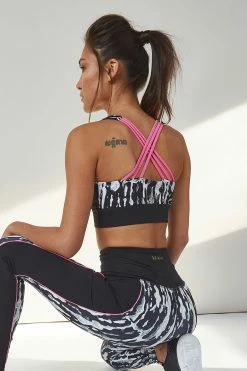 Wolf & Whistle Paint Splatter Strappy Back Bra