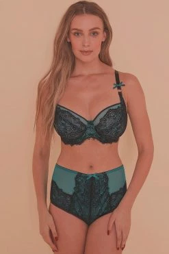 Discount 🥰 Playful Promises Ezmae Teal Full Bust Bra 😉 7 Playful Promises Ezmae Teal Full Bust Bra