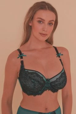 Playful Promises Ezmae Teal Full Bust Bra
