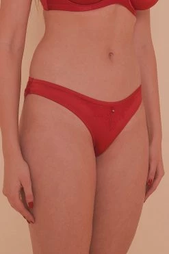 Playful Promises Caroline Folded Satin Strappy Back Brazilian Brief Knickers