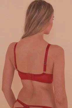 Best Pirce ❤️ Playful Promises Caroline Folded Satin Strappy Bra Full Bust 😍 8 Playful Promises Caroline Folded Satin Strappy Bra Full Bust