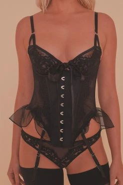 Felicity Hayward X PP Basques & Corsets Anna Lace And Mesh Basque