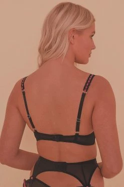 Playful Promises Bras Monica Ribbon Slot Lace Bra