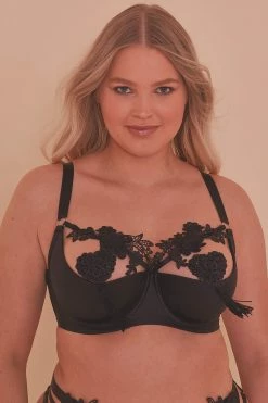 Outlet 🎁 Playful Promises Virginia Guipure Quarter Cup Bra ❤️ 25 Playful Promises Virginia Guipure Quarter Cup Bra