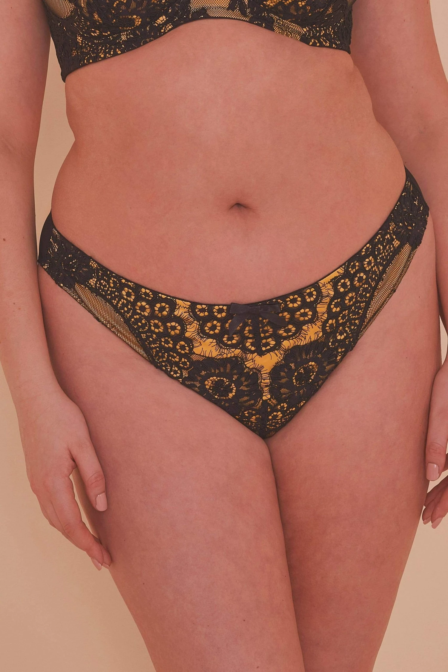Hot Sale 🤩 Playful Promises Jaquelina Mustard Contrast Brazilian Brief Knickers 👍 7 Playful Promises Jaquelina Mustard Contrast Brazilian Brief Knickers