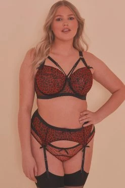 Wholesale 😀 Playful Promises Josie Leopard Mesh Picot Non Padded Bra 🎉 31 Playful Promises Josie Leopard Mesh Picot Non Padded Bra