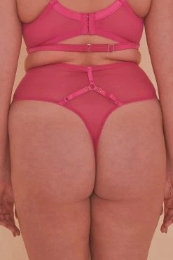Playful Promises Knickers Madeleine Bondage Hot Pink Brief
