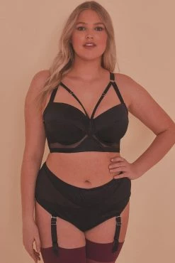 Flash Sale ✨ Playful Promises Knickers Aurora Black Mesh & Satin High Waist Brief ⌛ 17 Playful Promises Knickers Aurora Black Mesh & Satin High Waist Brief
