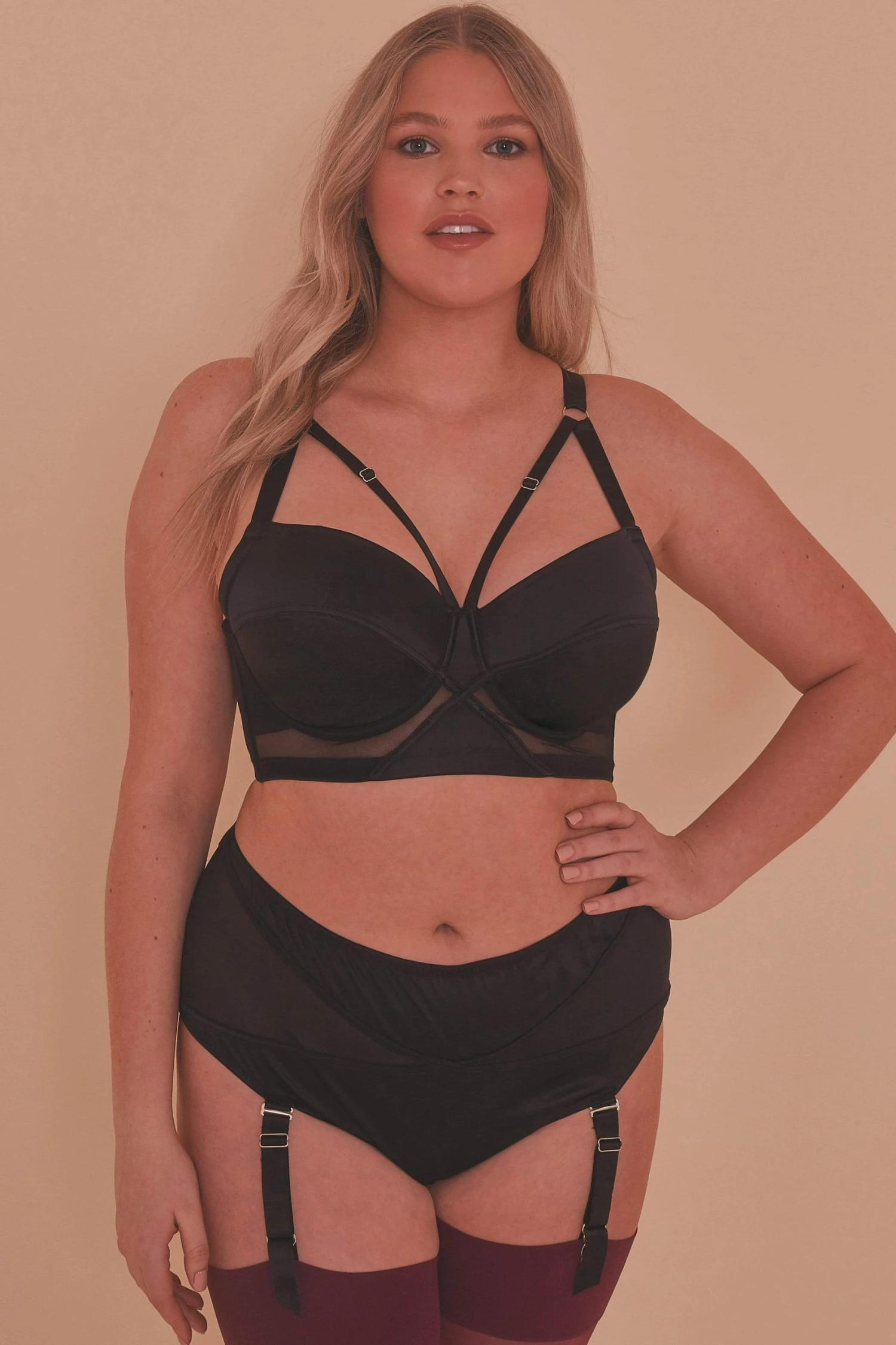 Flash Sale ✨ Playful Promises Knickers Aurora Black Mesh & Satin High Waist Brief ⌛ 8 Playful Promises Knickers Aurora Black Mesh & Satin High Waist Brief