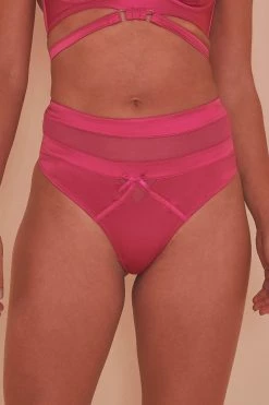 Playful Promises Knickers Madeleine Bondage Hot Pink Brief