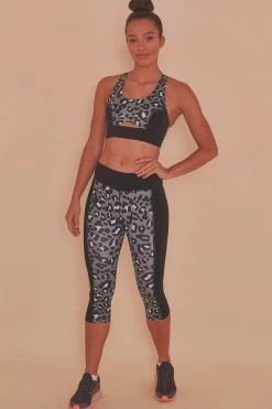 Wolf & Whistle Printed Crop Leggings Leopard