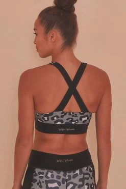 Wolf & Whistle Cross Back Bra Leopard