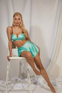 Bettie Page Lingerie Mint French Knicker Knickers