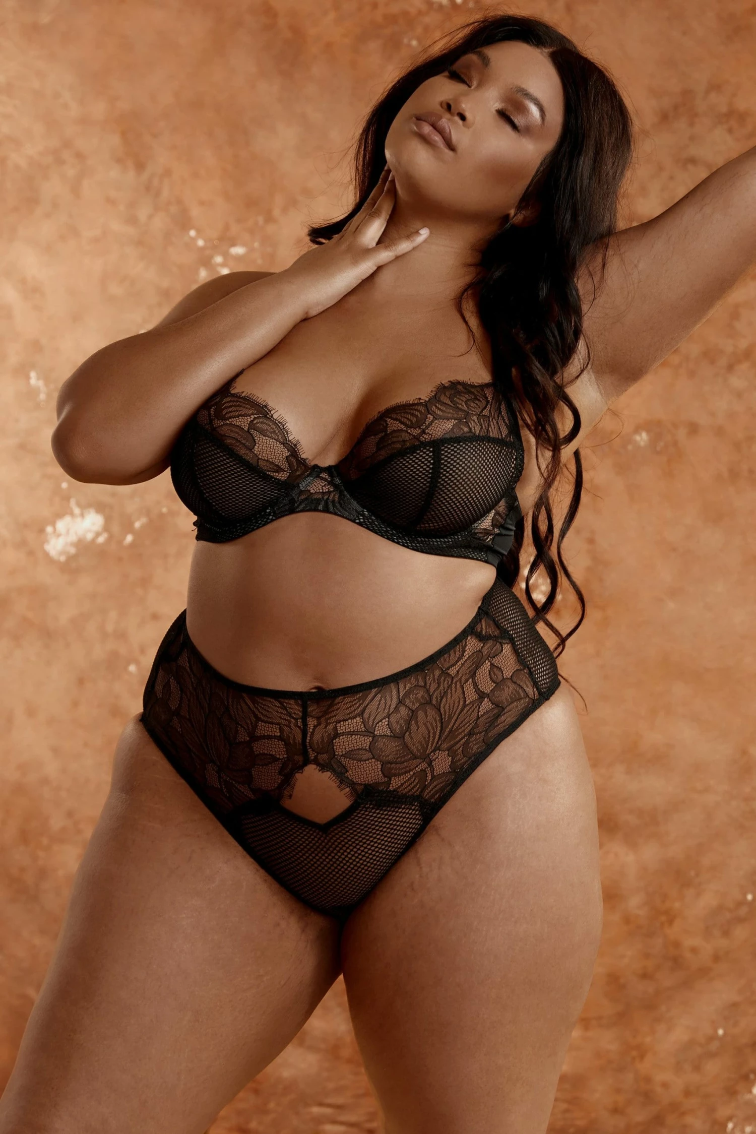 Brand new 🔥 Playful Promises Khloe Black Floral Highwaist Brief 🔔 2 Playful Promises Khloe Black Floral Highwaist Brief