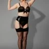 Bettie Page Lingerie Erotic Latex Suspender