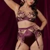 Dita Von Teese Lingerie Rosabelle Dark Cherry Curve Bra