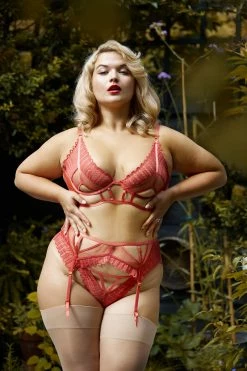 Wolf & Whistle Playful Muse: Jess Megan Ellie Rust Open Bra