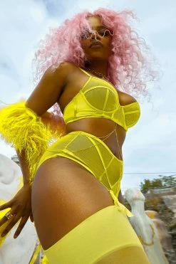 Felicity Hayward X PP Bras X PP Nahli Longline Lime Bra