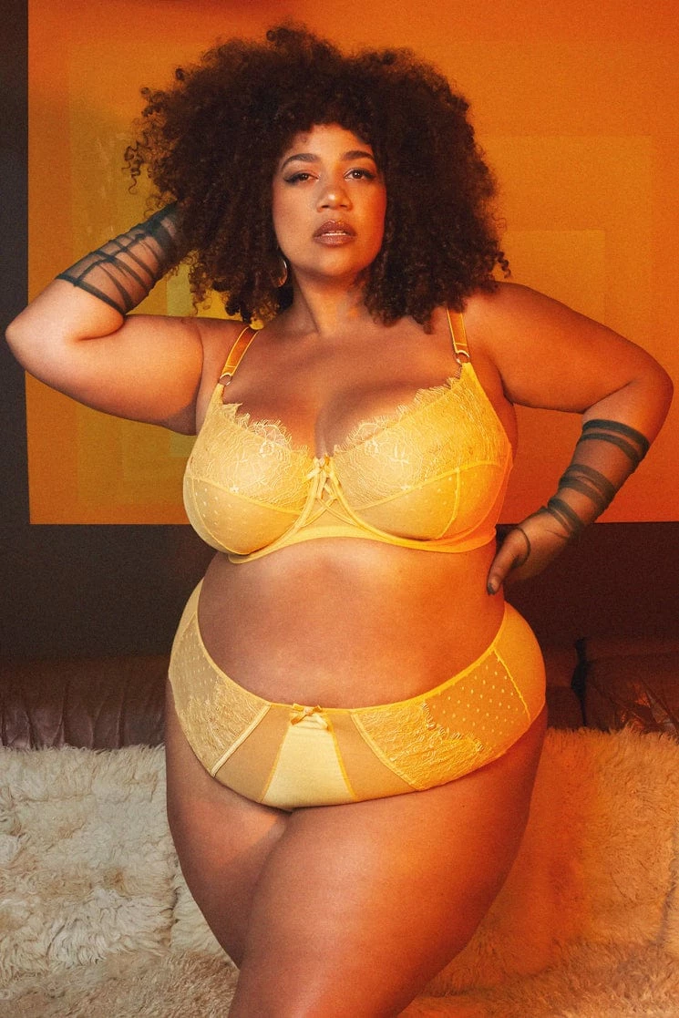 Budget 🧨 Playful Promises Ziggy Mango Lace And Spotted Mesh Bra 🥰 1 Playful Promises Ziggy Mango Lace And Spotted Mesh Bra