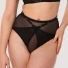 Playful Promises Eddie Black Crossover Wrap High Waist Brief
